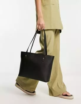 Черная легкая сумка-тоут ASOS DESIGN
