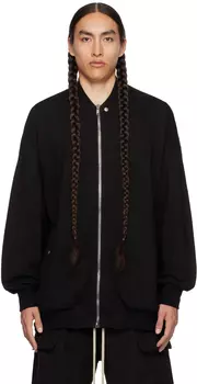 Черная летная куртка Jumbo Peter Rick Owens