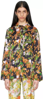 Черная летняя рубашка Stine Goya