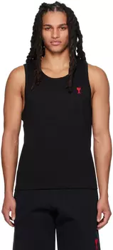 Черная майка AMI Alexandre Mattiussi Ami de C?ur