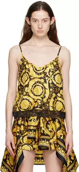 Черная майка Barocco Versace Underwear