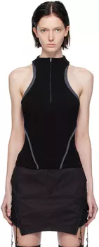 Черная майка-борцовка Hyein Seo