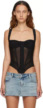 Черная майка Deville Miaou