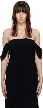 Черная майка Faya Nanushka