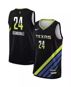 Черная майка игрока команды Big Boys and Girls Arike Ogunbowale Dallas Wings Victory — Rebel Edition Nike, черный
