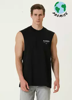Черная майка из органического хлопка underground AllSaints