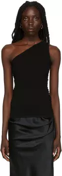Черная майка из вискозы Helmut Lang