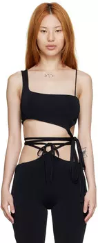 Черная майка из вискозы MACH & MACH