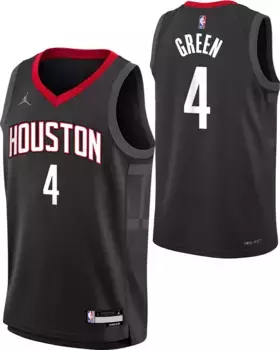 Черная майка Jordan Youth Houston Rockets Jalen Green #4 Dri-FIT Swingman