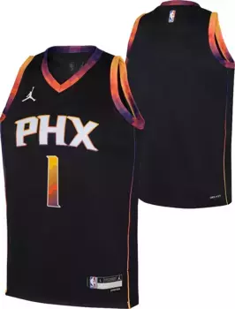 Черная майка Jordan Youth Phoenix Suns Devin Booker #1 Dri-FIT Swingman