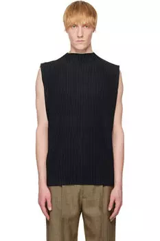 Черная майка Monthly Color April HOMME PLISS ISSEY MIYAKE