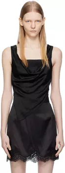 Черная майка Nanushka Petra