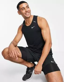 Черная майка Nike Running Rise 365 Dri-FIT