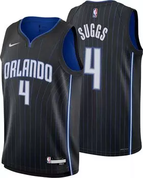 Черная майка Nike Youth Orlando Magic Jalen Suggs #4 Swingman