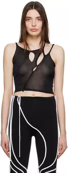 Черная майка с бретелями Ottolinger