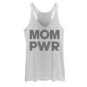 Черная майка с рисунком Mom Pwr для юниоров
