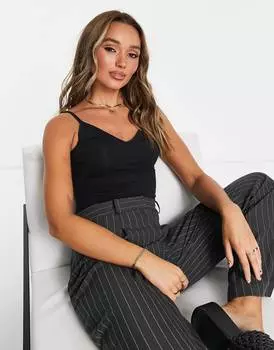 Черная майка с v-образным вырезом ASOS DESIGN Ultimate