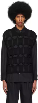 Черная майка с вырезом rito structure