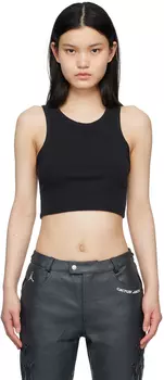 Черная майка с вышивкой Nike