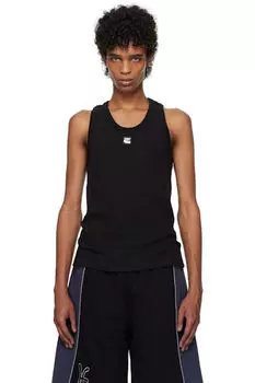 Черная майка с заплатками Kijun