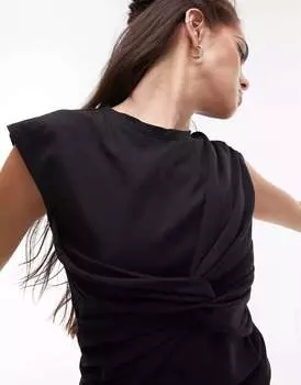 Черная майка Topshop