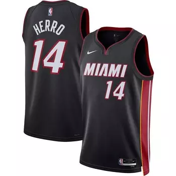 Черная майка унисекс Nike Tyler Herro Miami Heat Swingman — Icon Edition, цвет Hea Black