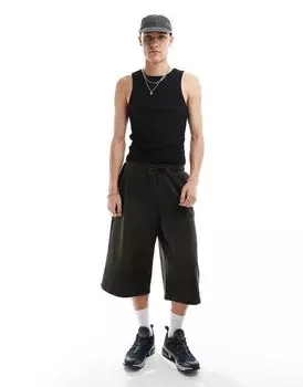 Черная майка в рубчик COLLUSION