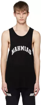 Черная майка вязки интарсия Nahmias