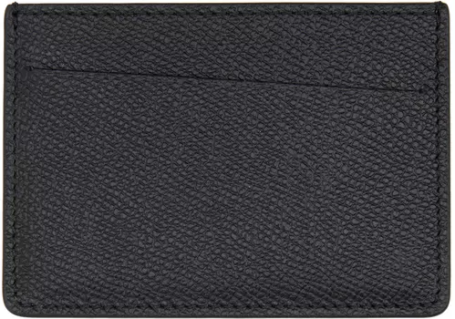 Черная маленькая кожаная визитница Maison Margiela