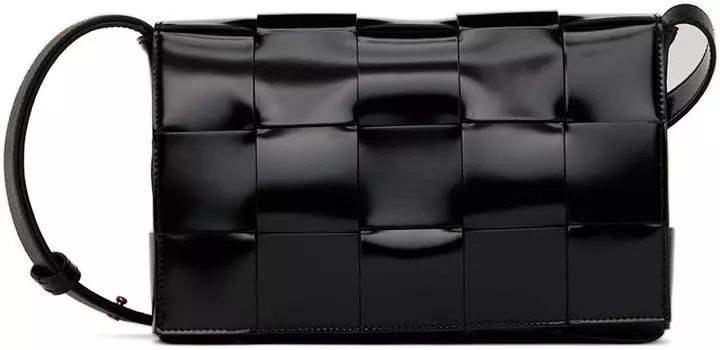 Черная маленькая сумка-кассета Bottega Veneta