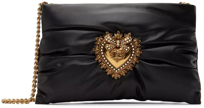Черная маленькая сумка преданности Dolce & Gabbana