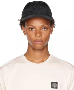Черная металлическая крышка Stone Island