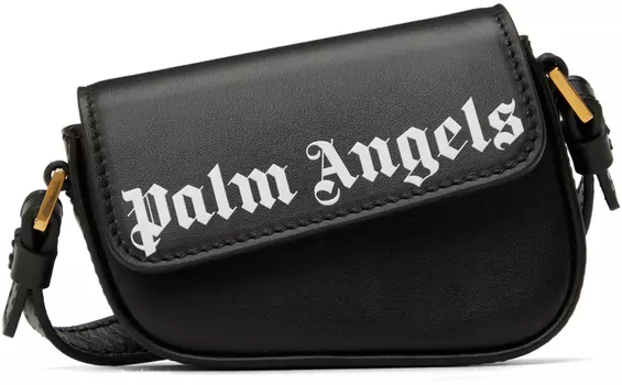 Черная мини-сумка для аварийных ситуаций Palm Angels