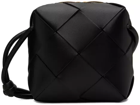 Черная мини-сумка для фотоаппарата с кассетой Bottega Veneta