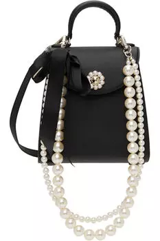 Черная мини-сумка ко Дню святого Валентина Simone Rocha