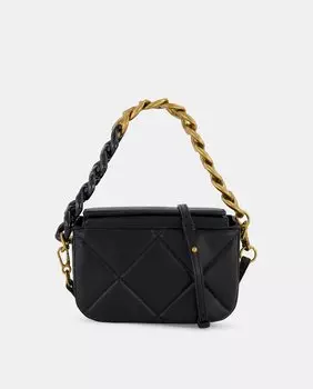 Черная мини-сумочка с мягкой подкладкой и съемным ремнем через плечо Tintoretto, черный