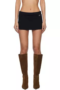 Черная мини-юбка Carolina Gimaguas