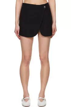 Черная мини-юбка по фигуре Coperni