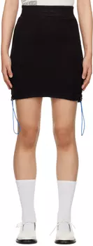 Черная мини-юбка с бахромой KkCo