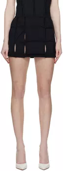 Черная мини-юбка с вырезом lesugiatelier