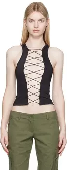 Черная мистическая майка Miaou