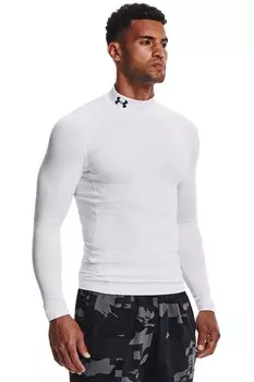 Черная многослойная футболка Cold Gear Base Under Armour, белый