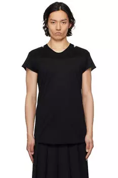 Черная многослойная футболка HS Julius