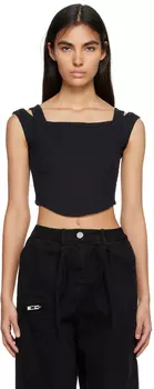 Черная многослойная майка Han Kjobenhavn