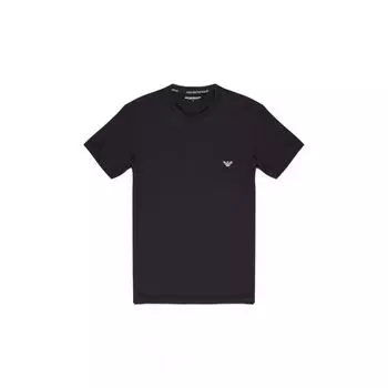 Черная модальная футболка Emporio armani underwear
