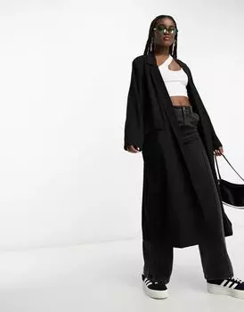 Черная мягкая пуховик ASOS