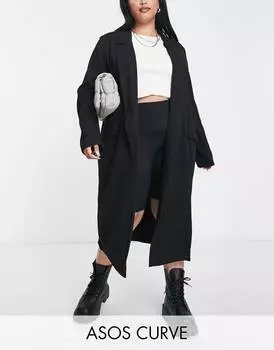 Черная мягкая тряпка ASOS DESIGN Curve