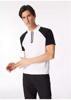 Черная мужская базовая футболка-поло FS4SM-TST 0507 Fabrika, черный