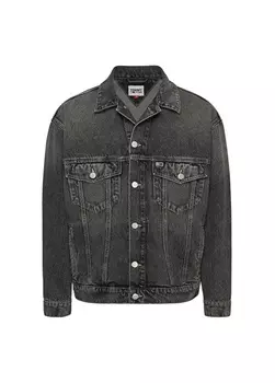 Черная мужская джинсовая куртка Tommy Jeans