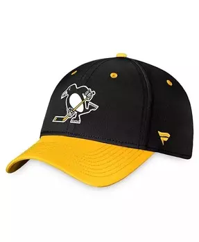 Черная мужская фирменная гибкая кепка из джерси Pittsburgh Penguins Authentic Pro Alternate Fanatics, черный
